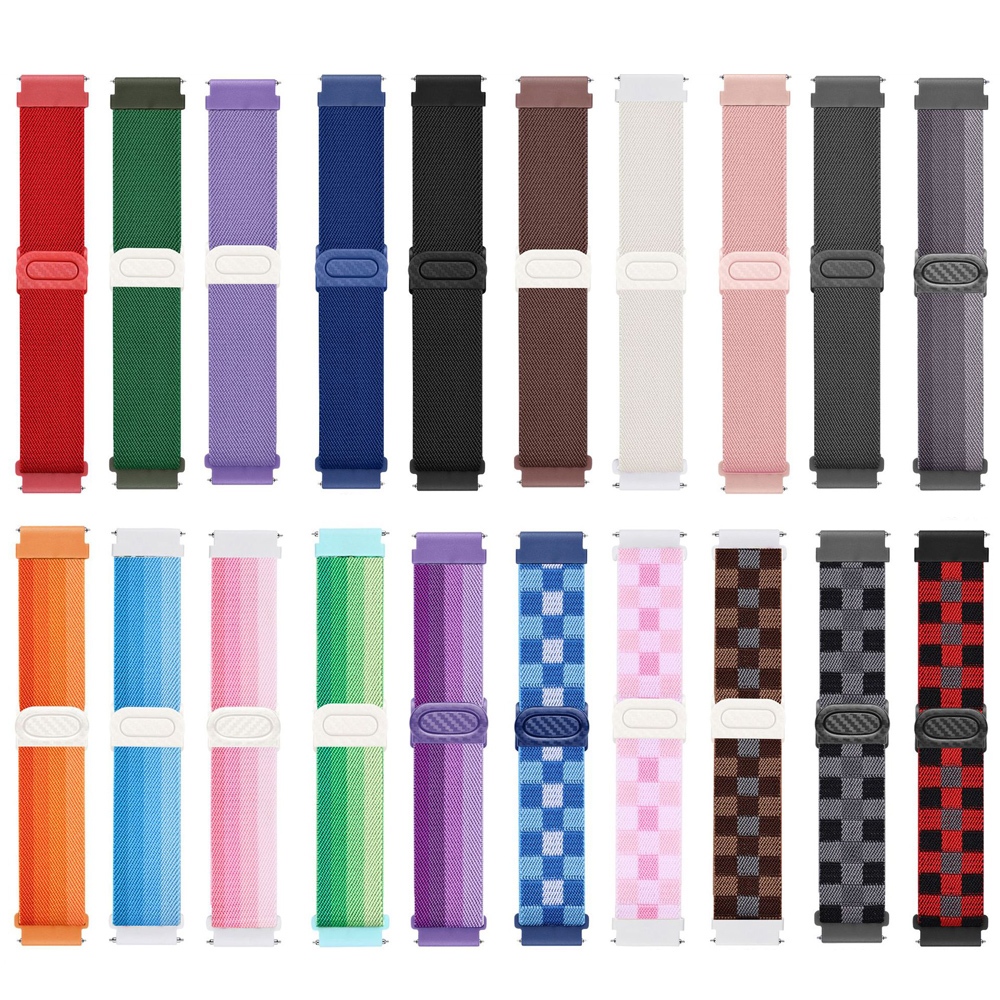 สายรัดไนลอนสร้อยข้อมือเปลี่ยนทอสําหรับ Amazfit Bip 6 5 Unity 3 U Pro S / GTS 4 Mini GTS 3 2 - รูปที่ 2