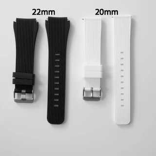 สายซิลิโคน 22 มม. 20 มม. เข้ากันได้กับ Samsung Galaxy Watch 3 45 มม. เกียร์ S3