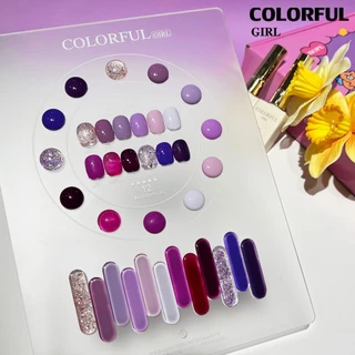 สีเจล Colorful girl New🎉 มาใหม่12สีพาสเทลพร้อมส่งCOLORFUL GIRL มาใหม่12สีพาสเทลพร้อมส่งCOLORFUL GIRL มาใหม่12 แถมชาร์ท น่ารัก