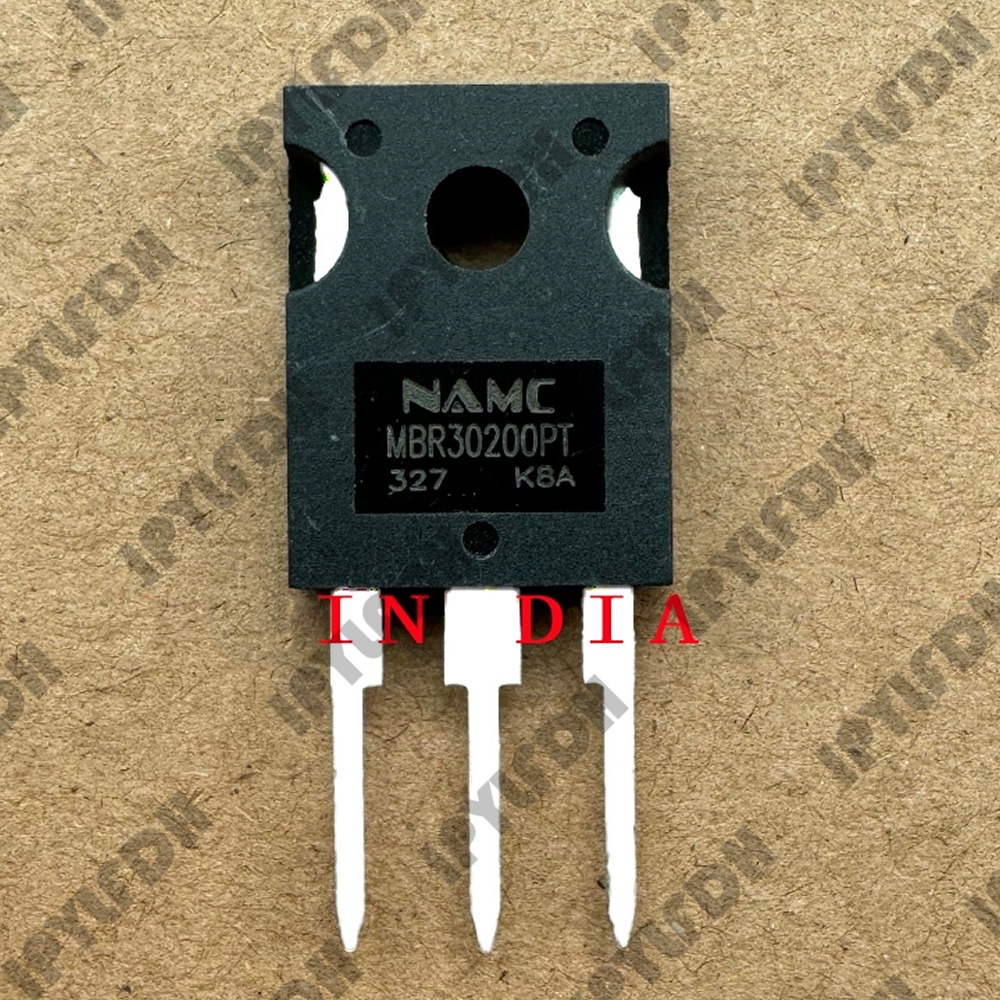 10 ชิ้น MBR30200PT  ไดโอด Schottky 60A 100V แบบรูทะลุ TO247