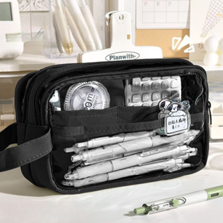 กล่องดินสอโปร่งใสความจุขนาดใหญ่ สไตล์อินสตาแกรมสำหรับเด็กชาย…