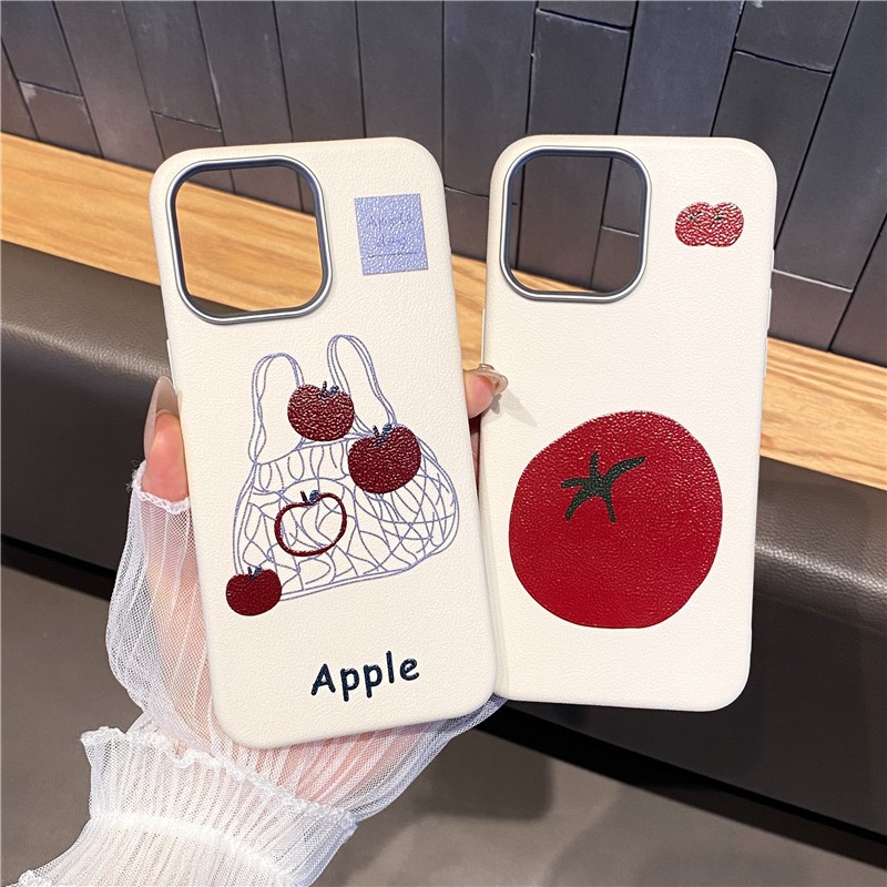 SAMSUNG มะเขือเทศAppleผลไม้สําหรับSamsung Galaxy A14 A13 A11 A15 M02S A04S A03 164 A30S A50S A52S A022 A55 A20S A23 A10S A22S A32S A12S A02S A02S A12 M4S A02