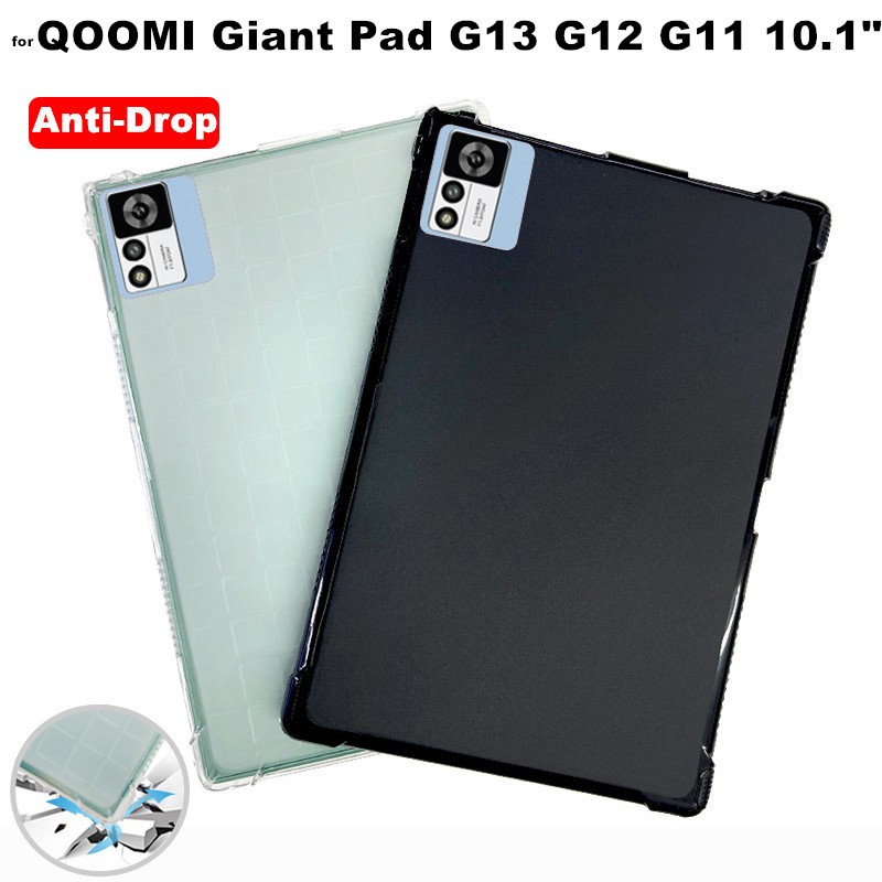 for QOOMI Giant Pad G13 G12 G11 10.1 Inch Tablet Case Anti-Drop ShockProof Clear TPU Silicone Protec