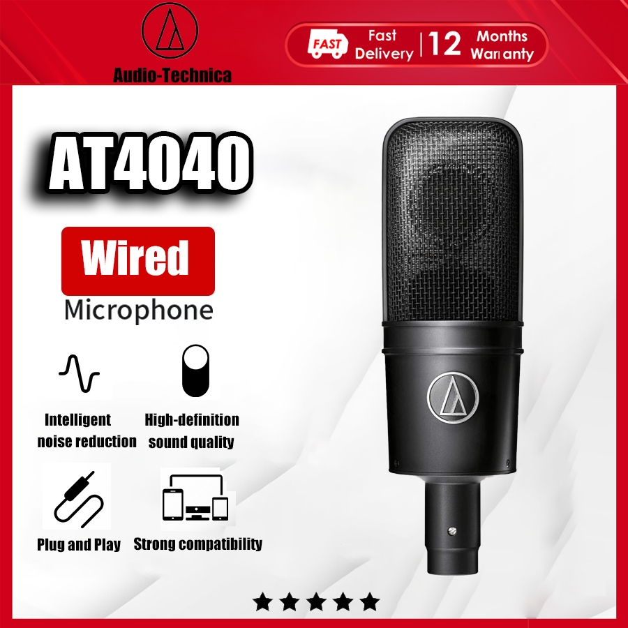 Audio-Technica AT4040 Audio-Technica Cardioid ไมโครโฟนคอนเดนเซอร์ทิศทาง