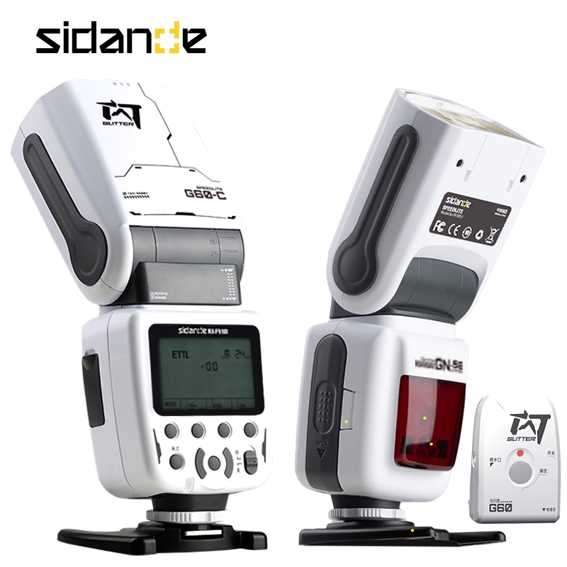 SIDANDE G6 ไร้สาย G60 Master Slave กล้องแฟลช Speedlite สําหรับ Canon Nikon Sony