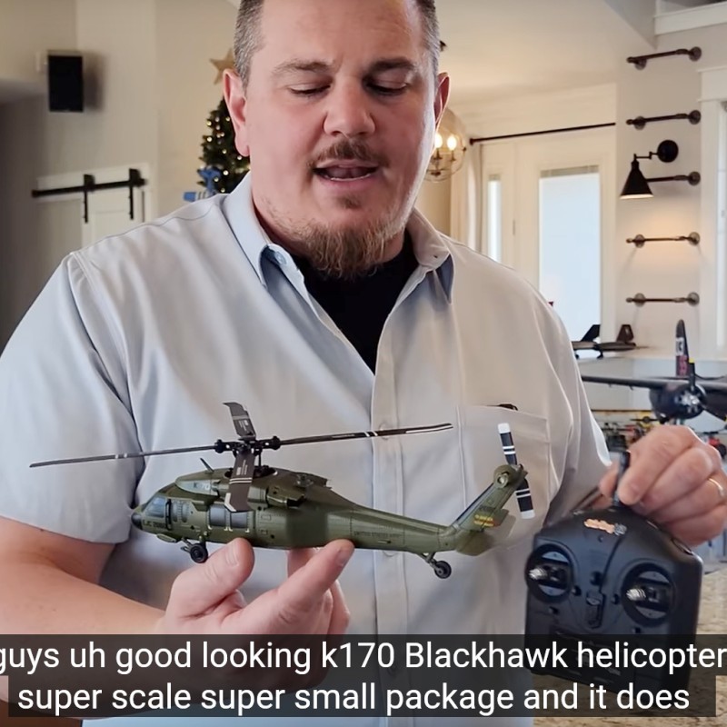 Wltoys K170 RC เฮลิคอปเตอร์ UH-60L Black Hawk 4CH Dual Brushless 6 แกน Gyro เครื่องบิน