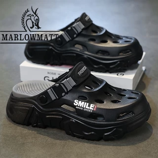Marlowmatt รองเท้าแตะผู้ชาย Breathable สบายรองเท้าแตะลําลองกีฬาอินเทรนด์ All-Match Big