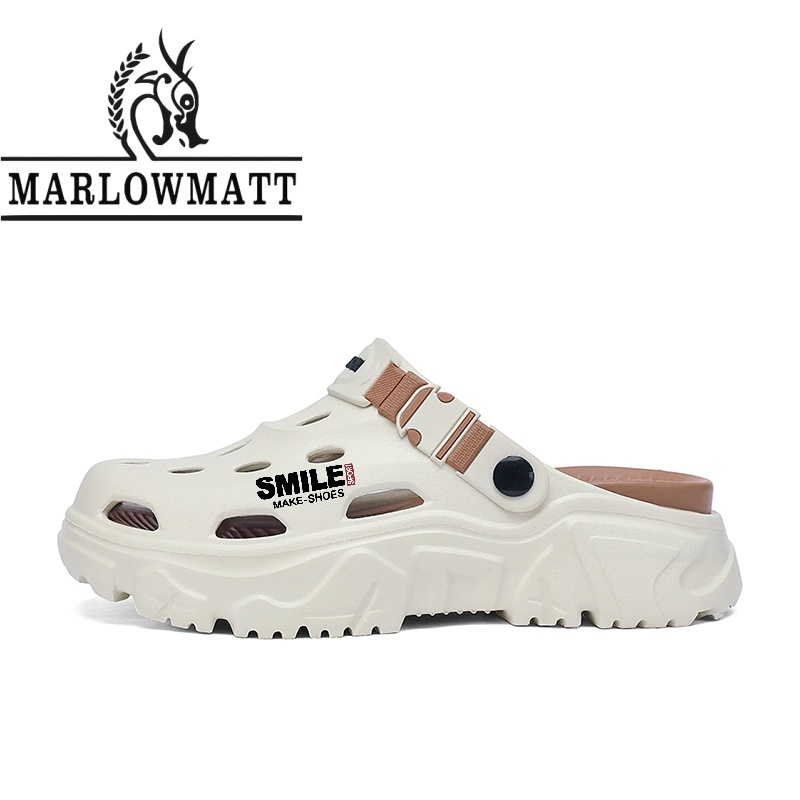 Marlowmatt รองเท้าแตะผู้ชาย Wading กันน้ํา Anti-Slip หนา Soled ความสูง 2026 รองเท้าแตะกีฬาสไตล์ใหม่
