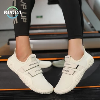 RUGGA 2025 ใหม่ Unisex รองเท้าสำหรับออกกำลังกายทั่วไป โยคะ และวิ่ง กันลื่น พร้อมรองรับการยกน้ำหนัก