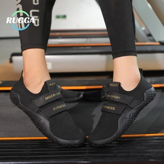 RUGGA 2025 ใหม่ Unisex รองเท้าสำหรับออกกำลังกายทั่วไป โยคะ และวิ่ง กันลื่น พร้อมรองรับการยกน้ำหนัก