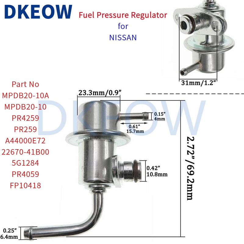 ใหม่ปรับ 3.0BAR การใช้ความดันสําหรับ Nissan Sentra 1.4 1.6 MPDB20-10A MPDB20-10 PR4259 PR259 A44-000