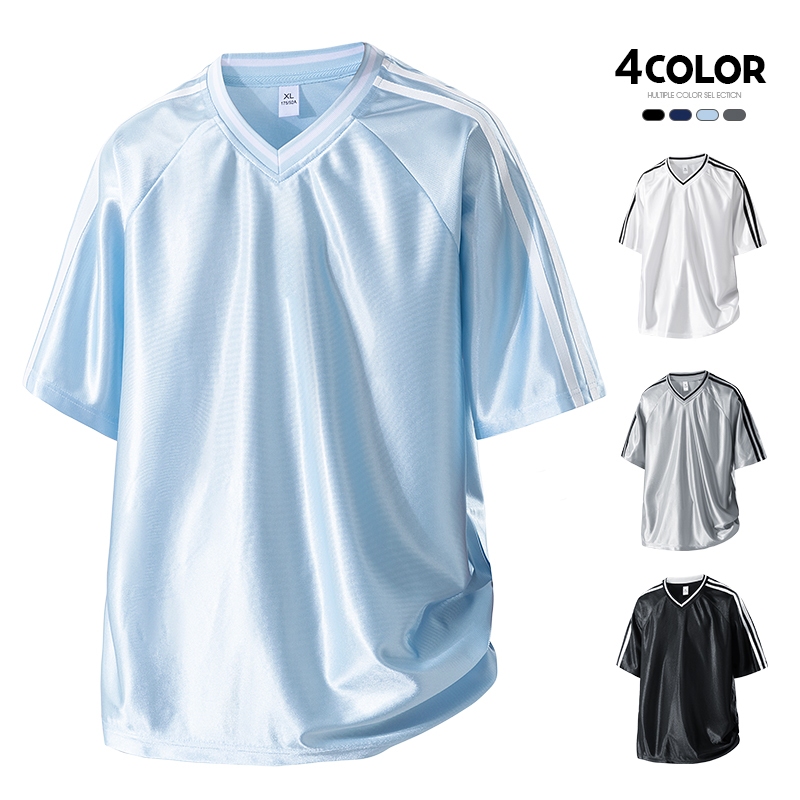 เสื้อแนวญี่ปุ่น 2026 tshirt Cityboy เสื้อยืดผ้าไหมน้ำแข็งแห้งเร็วดูดซับความชื้นดี เหมาะสำหรับสวมใส่สบายในฤดูร้อน