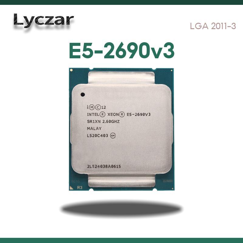 Intel Xeon E5 2690v3 โปรเซสเซอร์ LGA 2011-3 2.6GHz 30M12-Core 135W Lyczar Server CPU