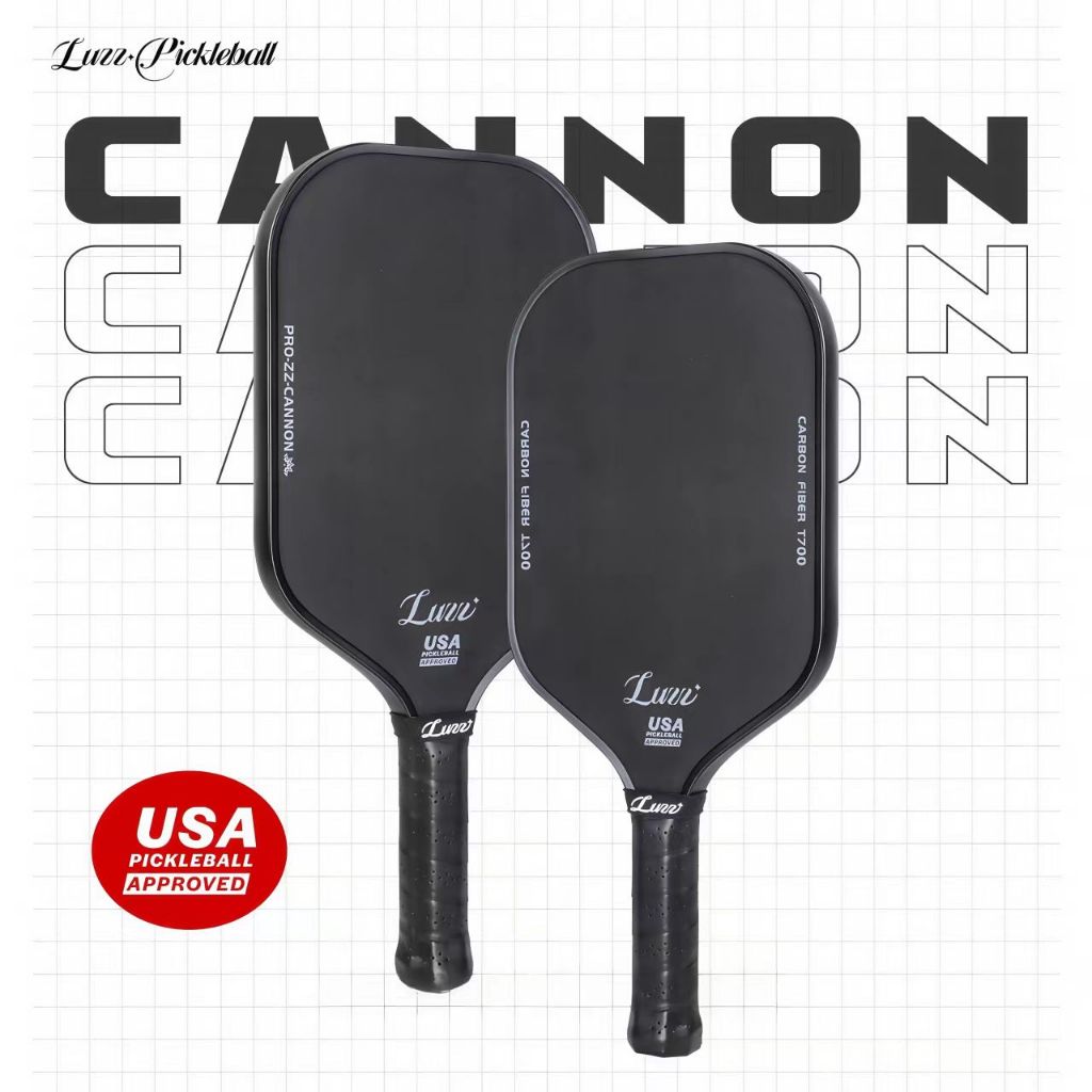 พาย Pickleball Paddle Cannon Paddle T700 พื้นผิวแรงเสียดทานคาร์บอน|เทอร์โมฟอร์ม