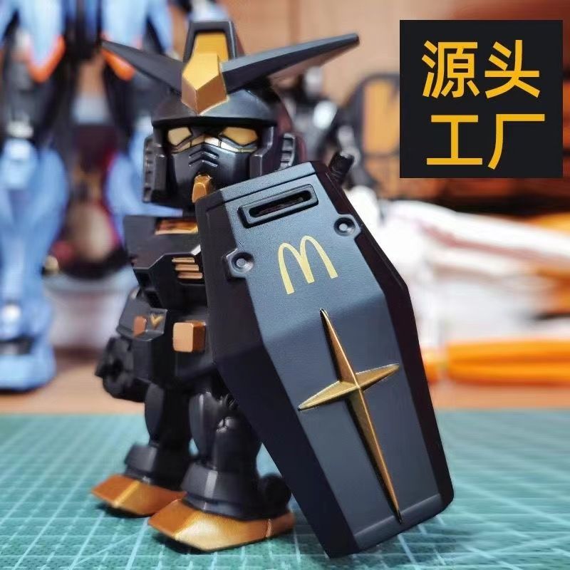 McDonalds Gundam Co-Branded Gundam Series ของเล่นฟิกเกอร์แพ็คเกจ Angus
