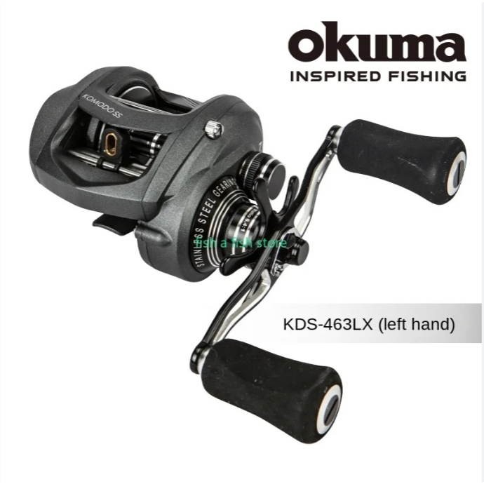 รอกตกปลา Okuma Komodo SS แบบ Baitcast ทำจากสแตนเลส ทนทานพิเศษ