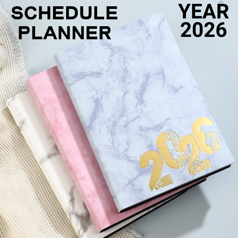 2026 Planner 2026 Diary Notebook A5 Page a Day Daily Planner สมุดบันทึกวิชาการรายสัปดาห์รายเดือนไดอา