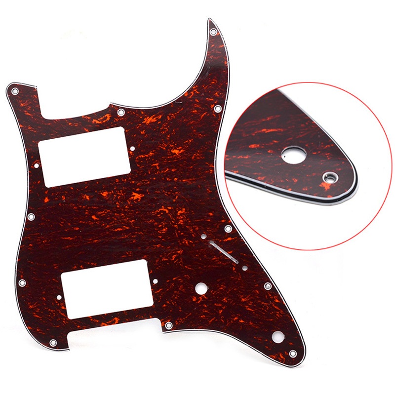 3 Ply 11 หลุม HH two Humbucker กีตาร์ Pickguard Anti-Scratch Plate สําหรับ ST FD กีตาร์ไฟฟ้า