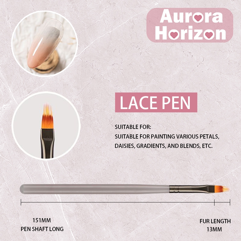 พรุงส่งในกรุงเทพฯ ชุดเซ็ต อะคริลิคเล็บแปรง แปรงเล็บแปรงอะคริลิค 9 ชิ้นแปรงเล็บเครื่องมือ พู่กันไล่สี - รูปที่ 5