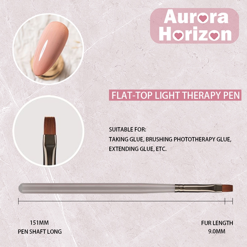 พรุงส่งในกรุงเทพฯ ชุดเซ็ต อะคริลิคเล็บแปรง แปรงเล็บแปรงอะคริลิค 9 ชิ้นแปรงเล็บเครื่องมือ พู่กันไล่สี - รูปที่ 6