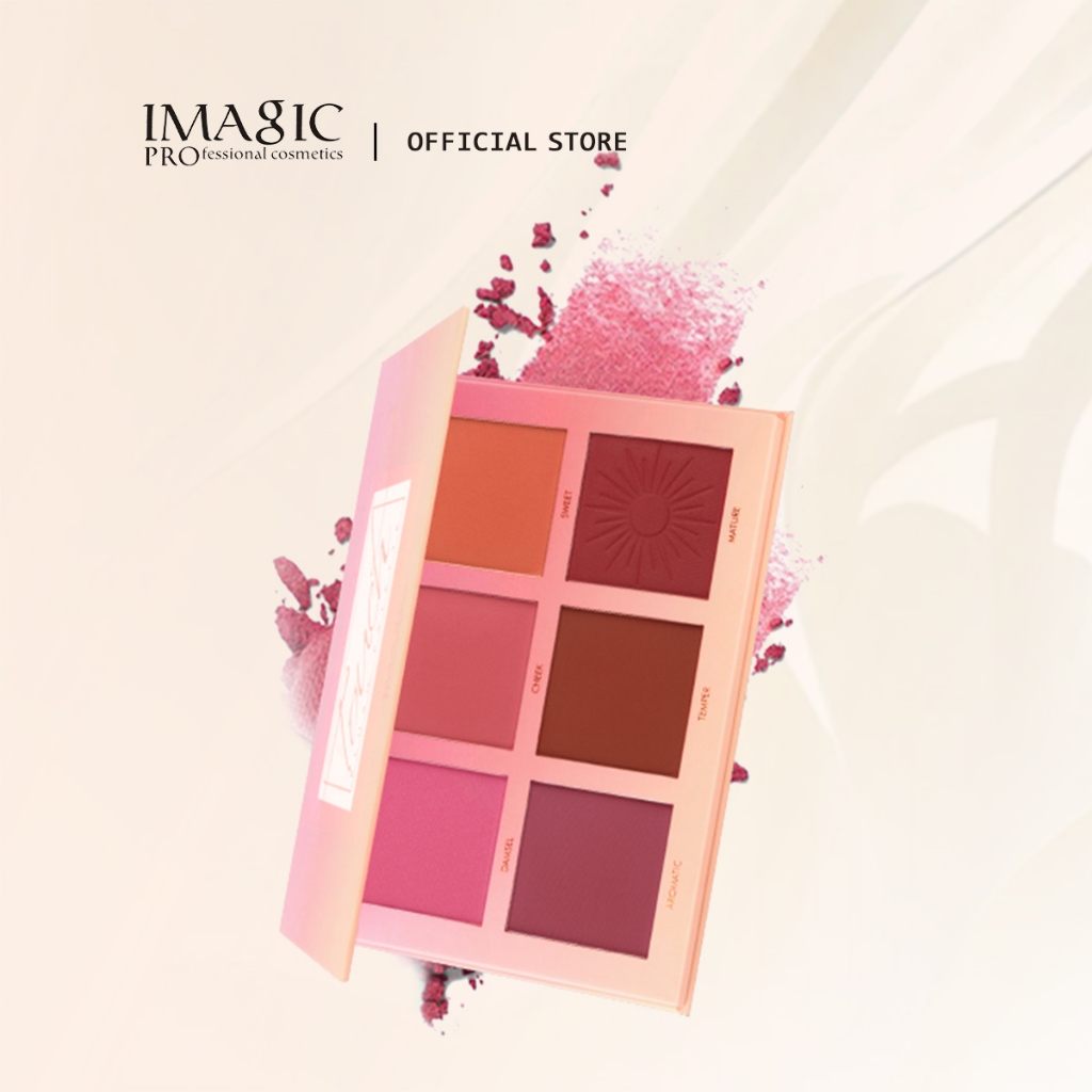 Imagic Blush On Palette 6 สีนู้ดธรรมชาติสําหรับปรับแสง