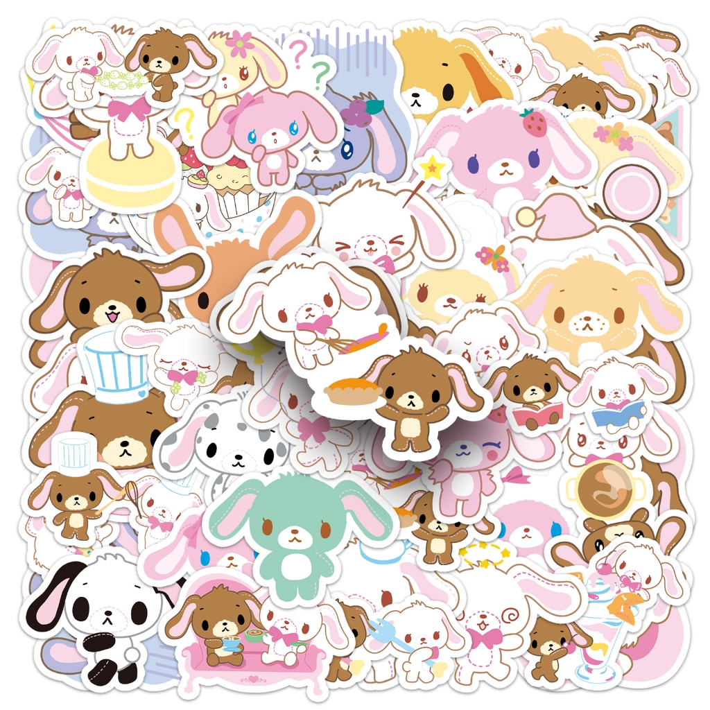 สุดน่ารัก 50 ชิ้น Sugarbunnies สติกเกอร์สําหรับโทรศัพท์แล็ปท็อปหมวกกันน็อคสติกเกอร์ Graffiti กันน้ํา Creative DIY