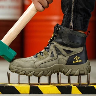 รองเท้าเซฟตี้ หัวเหล็กSafety Shoes รองเท้าเชื่อม ป้องกันการชนและป้องกันการแท Size EU39-45