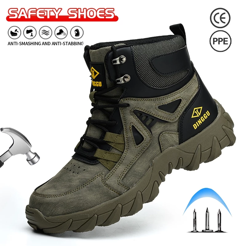 รองเท้าเซฟตี้ หัวเหล็กSafety Shoes รองเท้าเชื่อม ป้องกันการชนและป้องกันการแท Size EU39-45