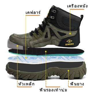 รองเท้าเซฟตี้ หัวเหล็กSafety Shoes รองเท้าเชื่อม ป้องกันการชนและป้องกันการแท Size EU39-45