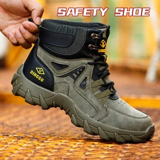 รองเท้าเซฟตี้ หัวเหล็กSafety Shoes รองเท้าเชื่อม ป้องกันการชนและป้องกันการแท Size EU39-45