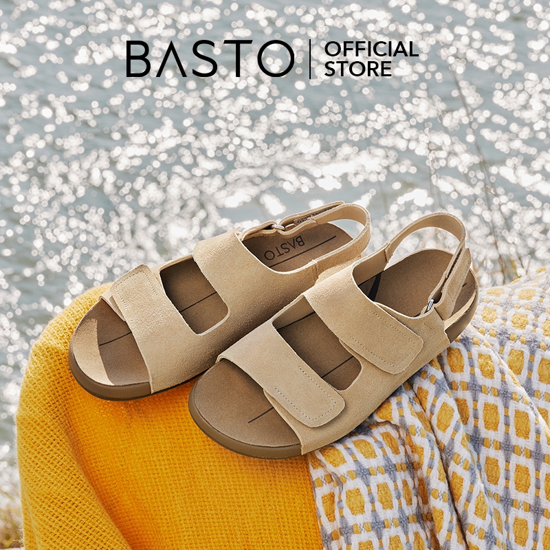 【Steady Step】BASTO Women's Flat Sandals เบอร์เคนสต็อค รองเท้าส้นแบน รองเท้าแตะ B6465 D7732