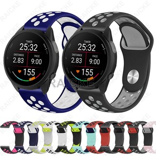 20 มม.ซิลิโคน Waterpoof กีฬานาฬิกาสําหรับ Garmin Vivoactive 5/ Vivocactive 6/ Vivoactive 3 Music / Forerunner 55 / 165 / 245 / 645 / 158 / 168 / Approach S50
