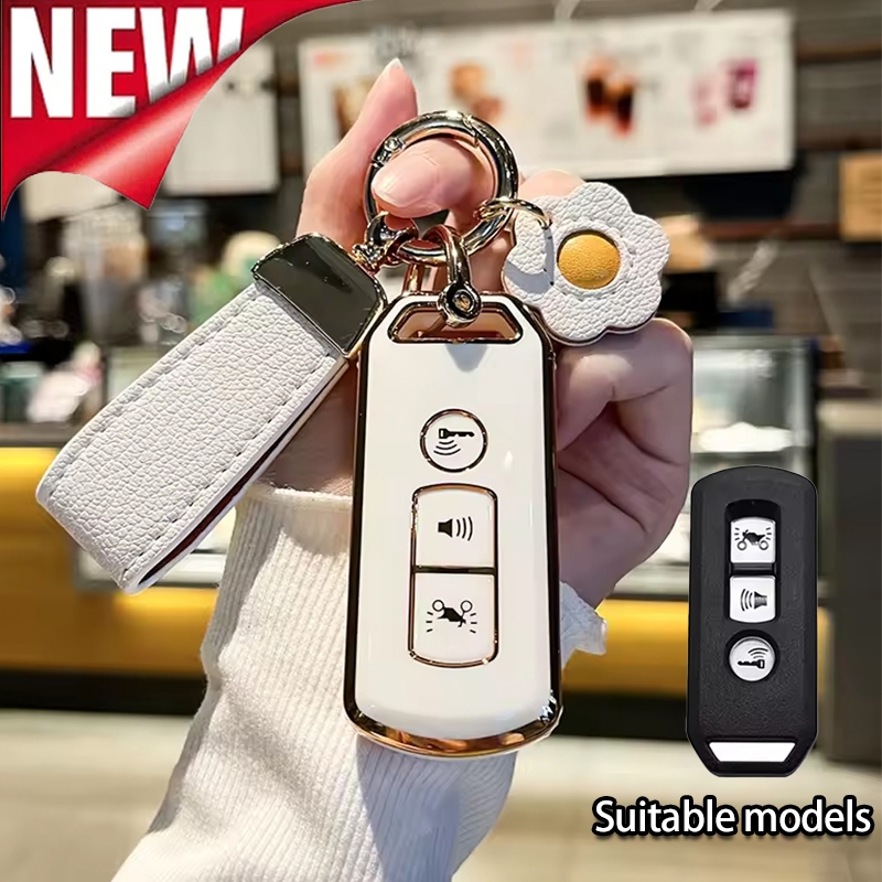 เคสกุญแจ Honda Pcx150/ PCX2016-2020/ Adv150/ Forza350 เคสกุญแจรถจักรยานยนต์ TPU