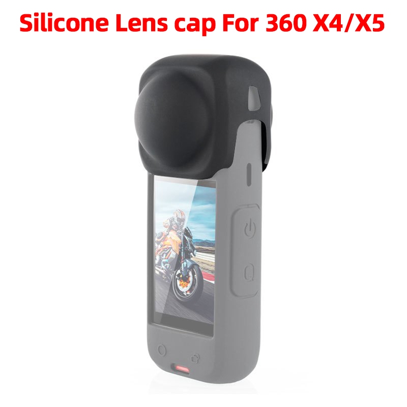 ฝาปิดเลนส์ซิลิโคนสําหรับ insta360 X4/X5 กล้องพาโนรามาฝาครอบเลนส์ป้องกันนุ่มหนึ่ง X4 อุปกรณ์เสริมสําหรับกล้อง