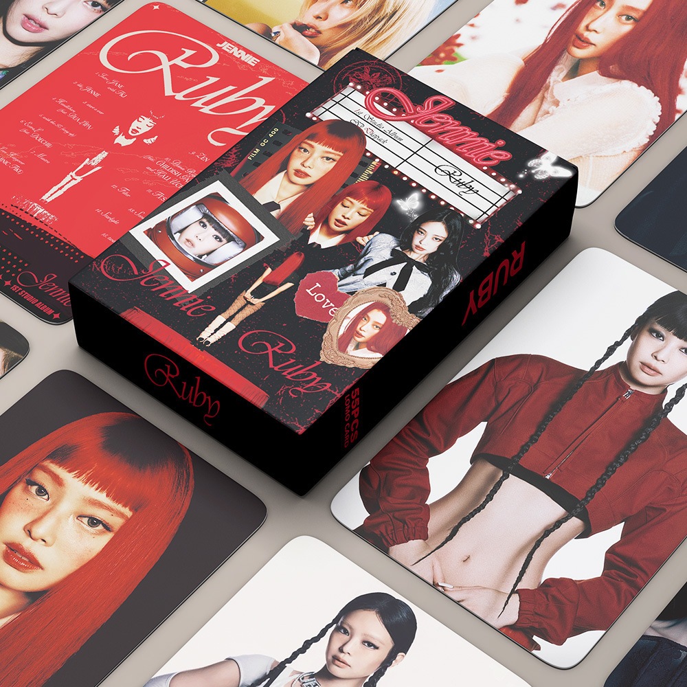 KPOP BLACKPINK JENNIE RUBY LIKE Photocard Jennie Lomo Card โปสการ์ดสําหรับแฟนๆ