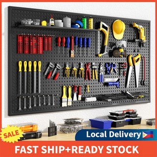 Steel Pgoad Organier Wall Shelf - Heavy Dty Tool Strae for Ktcen, Gaage Workshop, Crafts
