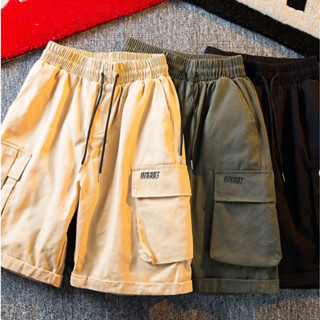 Workwear กางเกงขาสั้นผู้ชายฤดูร้อนเทรนด์ใหม่หลวมกางเกงลำลอง