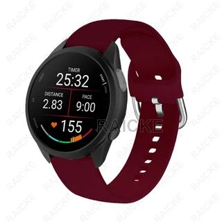 สายรัดข้อมือยางซิลิโคนอ่อนสำหรับ Garmin Vivoactive 5 / Vivocactive 6 / Forerunner 55/170/70/165/245/645/158/168 / Approach S50