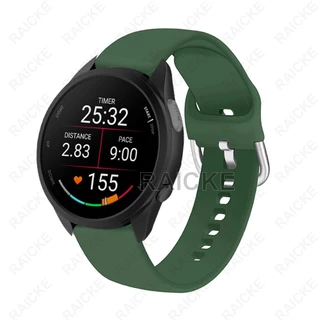 สายรัดข้อมือยางซิลิโคนอ่อนสำหรับ Garmin Vivoactive 5 / Vivocactive 6 / Forerunner 55/170/70/165/245/645/158/168 / Approach S50