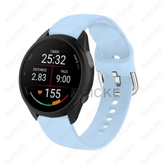 สายรัดข้อมือยางซิลิโคนอ่อนสำหรับ Garmin Vivoactive 5 / Vivocactive 6 / Forerunner 55/170/70/165/245/645/158/168 / Approach S50
