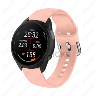 สายรัดข้อมือยางซิลิโคนอ่อนสำหรับ Garmin Vivoactive 5 / Vivocactive 6 / Forerunner 55/170/70/165/245/645/158/168 / Approach S50