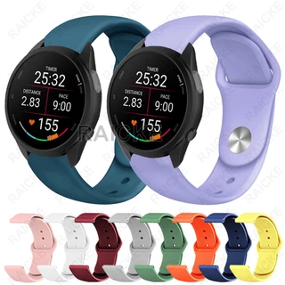 นุ่มกันน้ํา Silocone Sport Strap Band สําหรับ Garmin Vivoactive 5/ Vivocactive 6/ Forerunner 55 / 70 / 170 / 165 / 245 / 645 / 158 / 168 / Approach S50