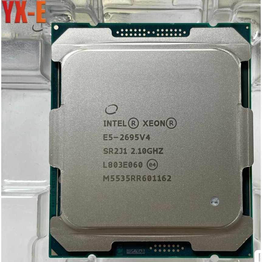 Xeon E5-2695 v4 LGA 2011-3 เซิร์ฟเวอร์ CPU โปรเซสเซอร์ 2.1GHz 45MB 18Core 36T SR2J1 สําหรับ X99 เมนบ