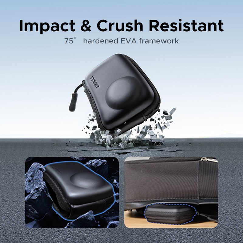 UGREEN เคสกล้องขนาดเล็กสําหรับ DJI Action 5 Pro/4/3 2 in 1 Design สําหรับกรงกล้องเปลือยใช้กันน้ํา IPX4
