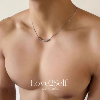 Love2Self X146 Cool Elegant Unisex จี้สร้อยคอ Non Tarnished สแตนเลส Chocker แฟชั่นสร้อยคอคู่