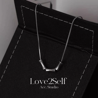 Love2Self X146 Cool Elegant Unisex จี้สร้อยคอ Non Tarnished สแตนเลส Chocker แฟชั่นสร้อยคอคู่