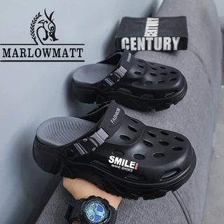 Marlowmatt รองเท้าแตะผู้ชาย Breathable สบายรองเท้าแตะลําลองกีฬาอินเทรนด์ All-Match Big