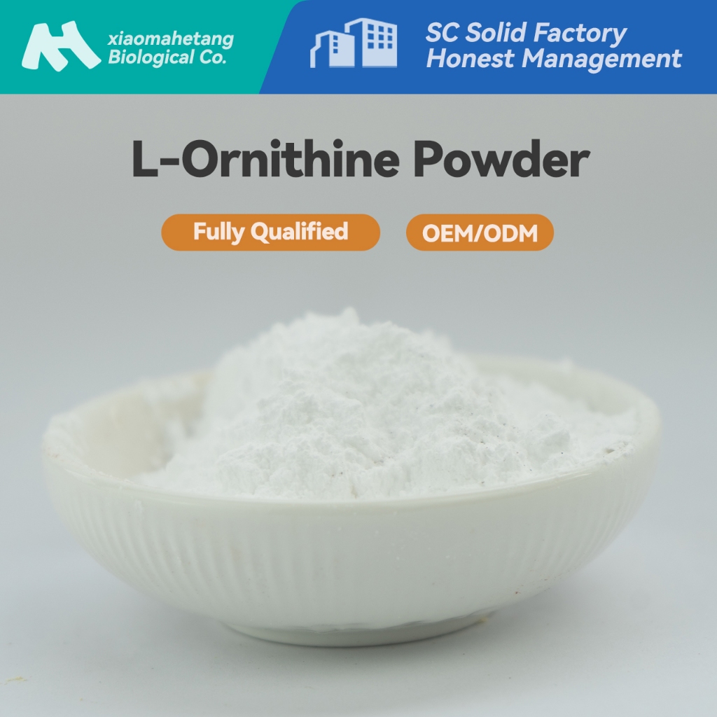 ขายส่งจํานวนมาก L-Ornithine Powder 99% ความบริสุทธิ์สูงเกรดอาหาร Fast Recovery หลังการออกกําลังกายเร่งการเผาผลาญกรดแลคติก Boost Endurance โรงงานโดยตรง 500g/1000g สนับสนุน OEM