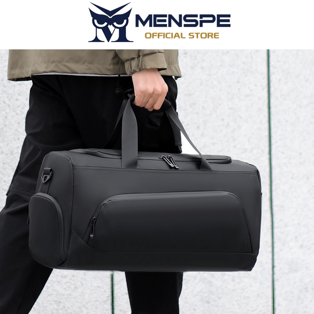 MENSPE ผู้ชายแฟชั่นกีฬากลางแจ้งยิมฟิตเนสกระเป๋า Unisex Travel กระเป๋าถือผู้ชายผู้หญิงแบบพกพาโยคะว่ายน้ําฟิตเนสกระเป๋า