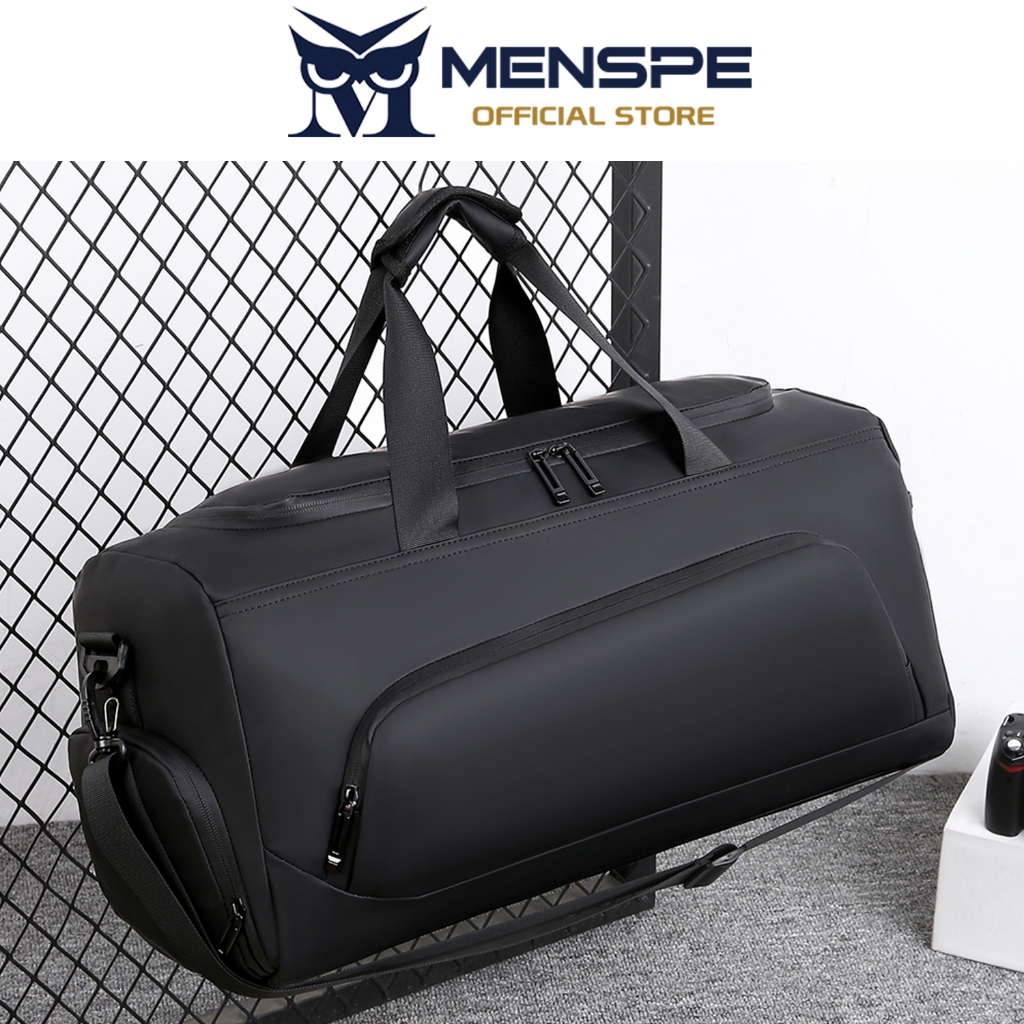MENSPE ผู้ชายแฟชั่นกีฬากลางแจ้งยิมฟิตเนสกระเป๋า Unisex Travel กระเป๋าถือผู้ชายผู้หญิงแบบพกพาโยคะว่ายน้ําฟิตเนสกระเป๋า